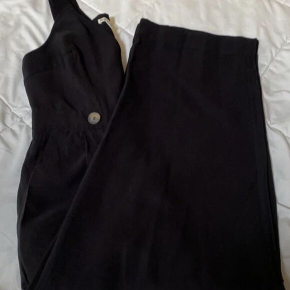NWOT Like New Whistles Lara Button Black Jumpsuit Size UK 10/ US6 - Picture 6 of 11